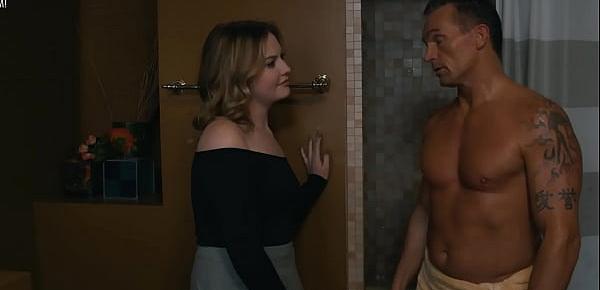  Stepdad is being interrupted in the shower - Britney Light, Marcus London